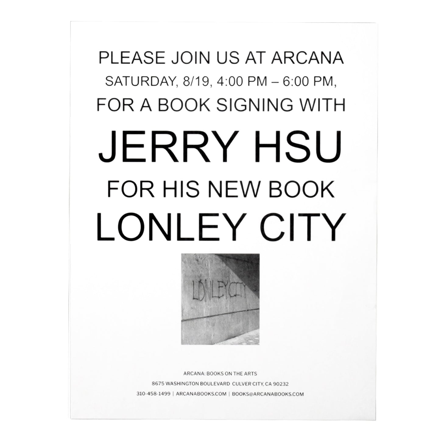 LONELY CITY x JERRY HSU